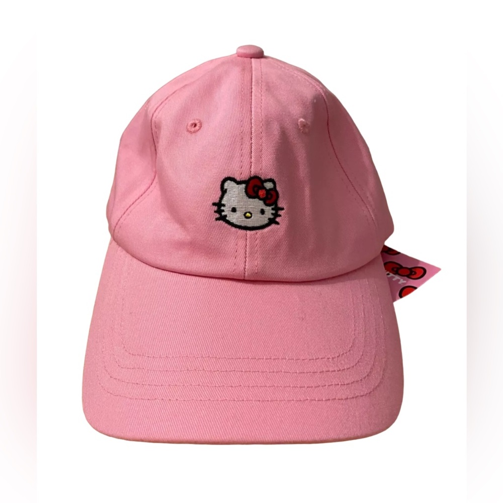 SHEIN Hello Kitty Embroidered Baseball Pink Cap